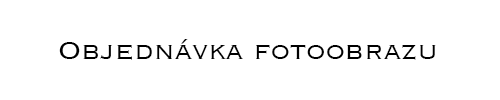 Výběr Objednávka fotoobrazu